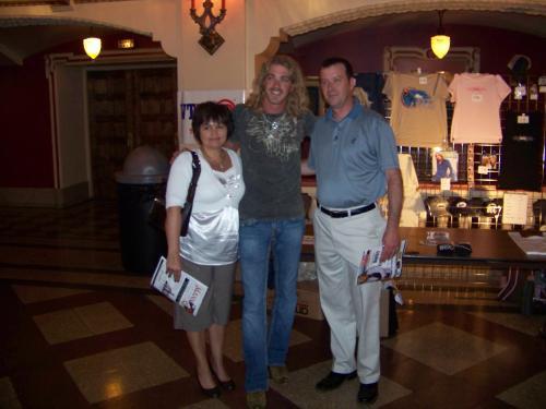 Barry & Tammy Martin, owners of Homecare Advantage, with Bucky Covington