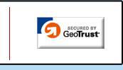 Our website is secured by GeoTrust.