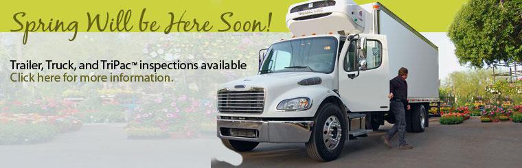 We offer trailer, truck, and TriPac™ inspections. Click here for more information.