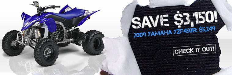 Save $3,150 on a 2009 Yamaha YFZ450R!
