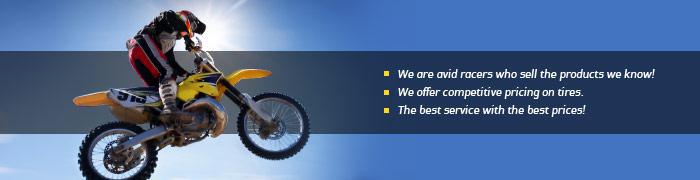 We are avid racers who sell the products we know! We offer competitive pricing on tires. We have the best service with the best prices!