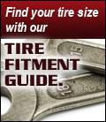 Find your tire size with our Tire Fitment Guide.