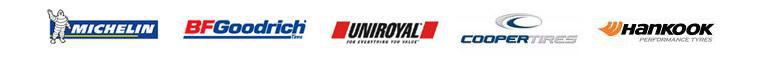 We offer products from Michelin, BFGoodrich, Uniroyal, Cooper, and Hankook.