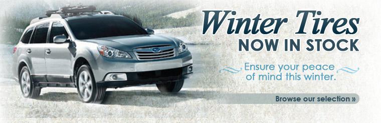 Ensure your peace of mind this winter. Click here to browse our selection of tires.