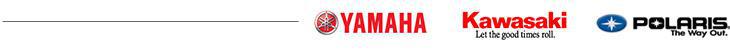We proudly carry products from Yamaha, Kawasaki, and Polaris.