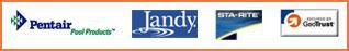 We carry following products: Pentair Pool Products, Sta-Rite, and Jandy.