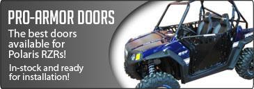 Pro-Armor Doors: The best doors available for Polaris RZRs! In-stock and ready for installation!