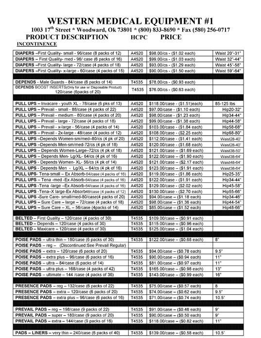 Woodward Bid Sheet
