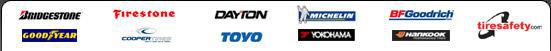 We carry Bridgestone, Firestone, Dayton, Michelin, BFGoodrich, Goodyear, Cooper Tires, Toyo, Yokohama, and Hankook products. 