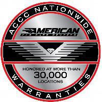 ACCC nationwide warranties honored at more than 30,000 locations.