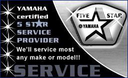 Service - Yamaha certified 5 Star service provider. We'll service most any make or model!