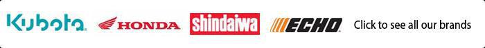 We carry products from Kubota, Honda, Shindaiwa, Echo, and many more. Click to see all our brands.