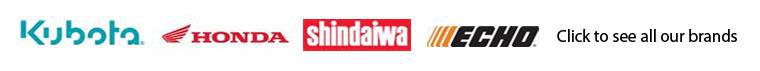We carry products from Kubota, Honda, Shindaiwa, Echo, and many more. Click to see all our brands.