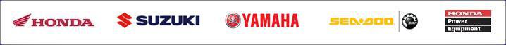 We carry products from Honda, Suzuki, Yamaha, Sea-Doo, and Honda Power Equipment.