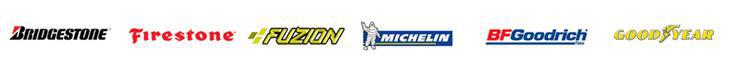 We carry products from Michelin, BFGoodrich, Bridgestone, Firestone, Fuzion, and Goodyear.