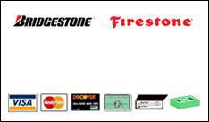 We carry Bridgestone, Firestone, Michelin, and BFGoodrich tires. We accept Visa, MasterCard, Discover, American Express, checks, and cash.