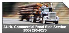 24-Hour Commercial Roadside Service: (800) 295-9270