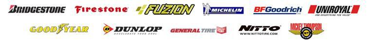 We carry products from Bridgestone, Firestone, Fuzion, Michelin, BFGoodrich, Uniroyal, Goodyear, Dunlop, General Tire, Nitto and Mickey Thompson.