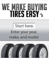 Enter your year, make, and model or tire size to shop for tires.