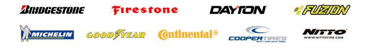 We carry products from Bridgestone, Firestone, Dayton, Fuzion, Michelin, Goodyear, Continetnal, Cooper Tires, and Nitto