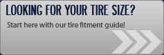 Looking for your tire size? Start here with our tire fitment guide!