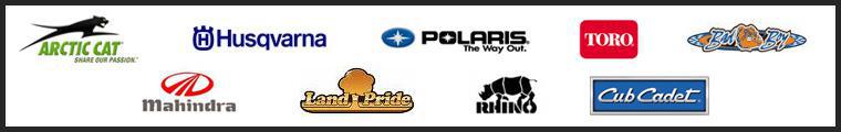 We offer products from Arctic Cat, Polaris, Toro, Bad Boy Mowers, Husqvarna, Mahindra, Land Pride, and Rhino