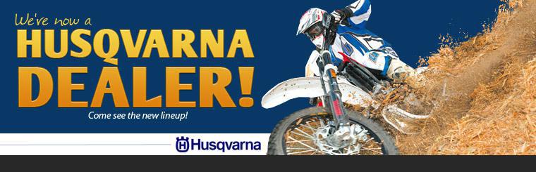 We're now a Husqvarna dealer! Come see the new lineup!