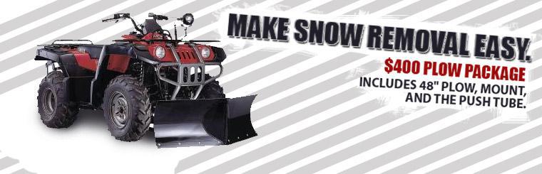 $400 Plow Package: includes 48