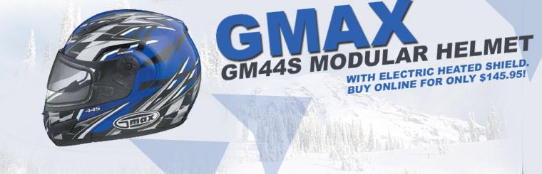 Buy a Gmax GM44S Modular Helmet with electric heated shield online for only $145.95!