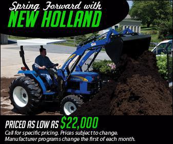 Spring forward with New Holland tractors that are priced as low as $22,000!