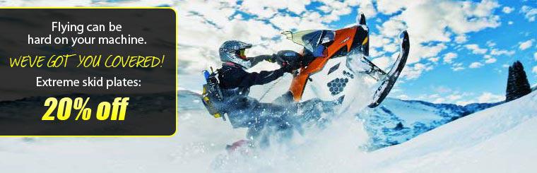 Take 20% off extreme skid plates.