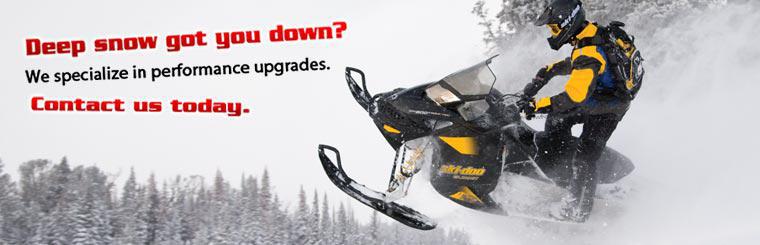Deep snow got you down? Contact us today for a performance upgrade.