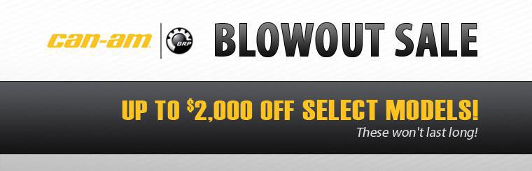 Get up to $2,000 off select Can-Am models!
