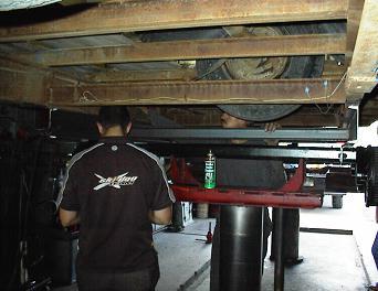 Under a Trailer