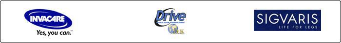 We carry products from Invacare, Drive, and SIGVARIS.