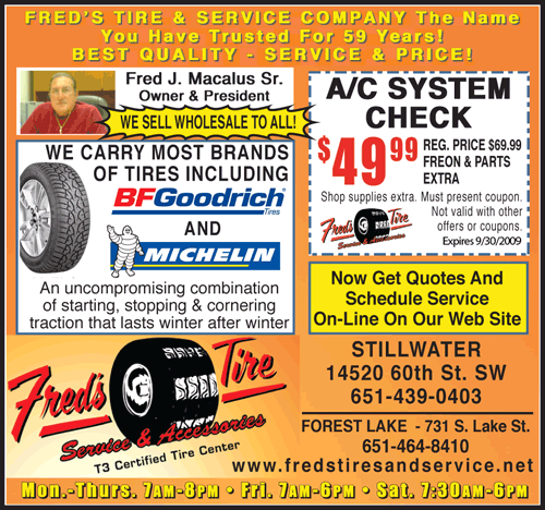 Fred's Tire Specials