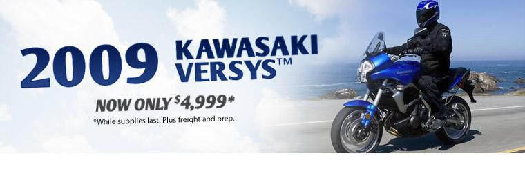 2009 Kawasaki Versys: now only $4,999! Click here to check it out.