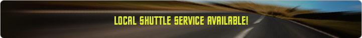 Local shuttle service available!