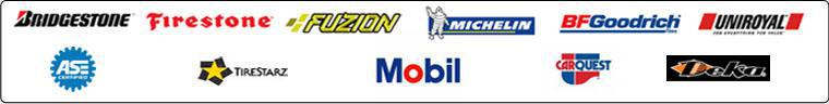 We carry products from Bridgestone, Firestone, Fuzion, Michelin, BFGoodrich, Uniroyal, Mobil, CARQUEST, and Deka. We accept the TireStarz card. We are ASE-certified.