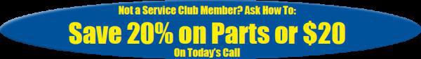Save 20% on Parts or $20
