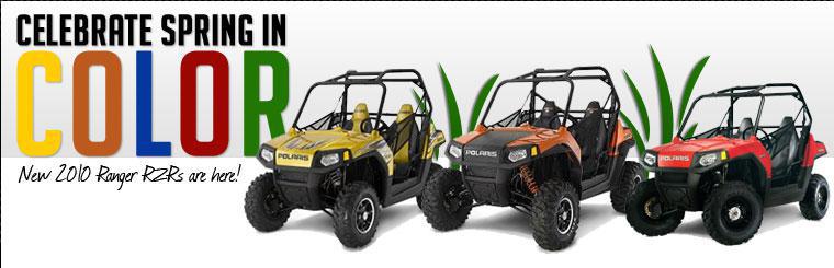 Celebrate spring in color with a 2010 Ranger RZR! View them here.