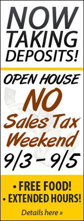 No sales tax weekend going on from 9/3/2010 until 9/5/2010.