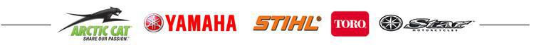 We carry products from Arctic Cat, Yamaha, STIHL, Toro, and Star motorcycles.