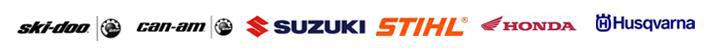 We carry products from Ski-Doo, Can-Am, Suzuki, STIHL, Honda, and Husqvarna.