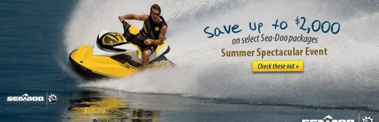 Save up to $2,000 on select Sea-Doo packages. Click here to check them out.