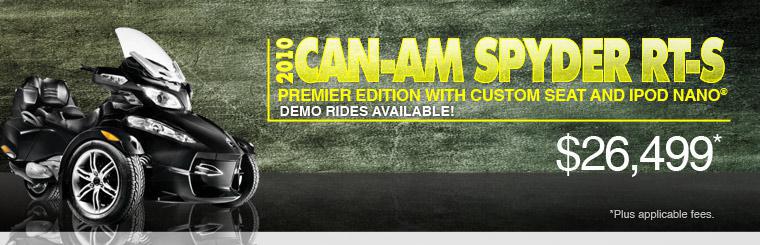 2010 Can-Am Spyder RT-S: $26,499