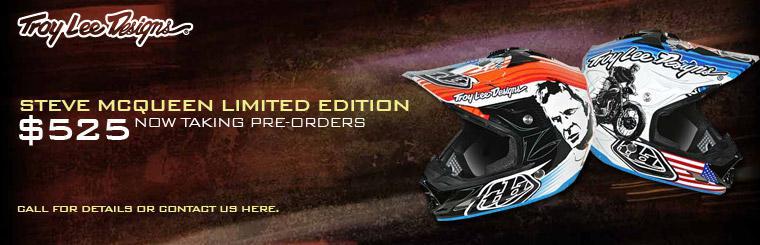 Malcolm Smith Motorsports is now taking pre-orders for the Troy Lee Designs Steve McQueen Limited Edition helmet.