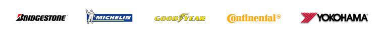 We carry Bridgestone, Michelin, Goodyear, Continental, and Yokohama products.