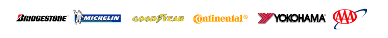 We carry Bridgestone, Michelin, Goodyear, Continental, and Yokohama products.  AAA Member.