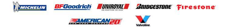 We carry products from Michelin, BFGoodrich, Uniroyal, Bridgestone, Firestone, and Valvoline. We accept American Car Care cards.